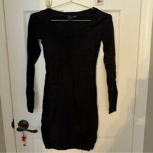 H&M Classic Black Long Sleeve Dress